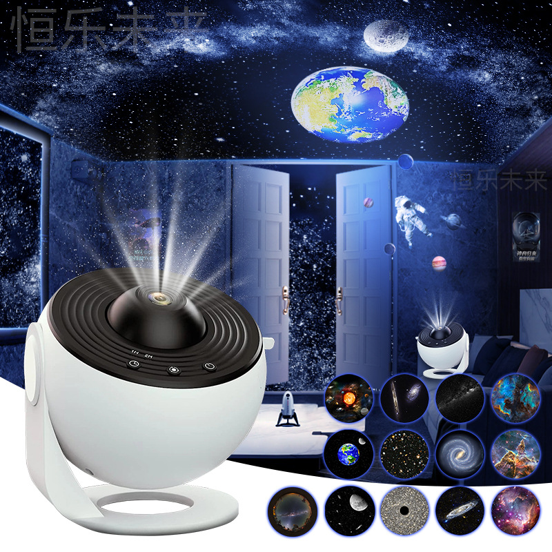 Night Light Galaxy Projector Starry Sky Projector 360 Rotate Planetarium Lamp For Kids Bedroom Valentines Day Gift Wedding Deco view